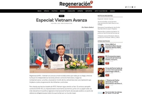 墨西哥媒体密集报道越南国会主席王廷惠访问拉美