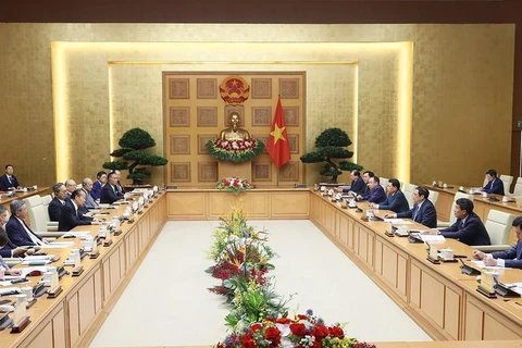 越南政府总理范明政会见日越友好议员联盟主席