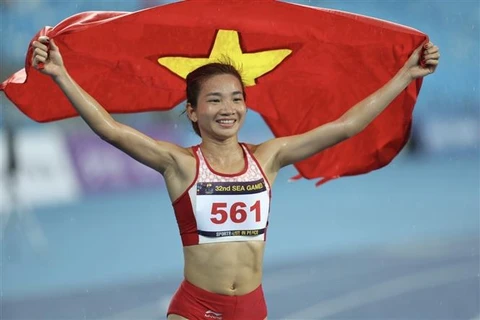 第32届东运会：越南田径运动员阮氏莺成功卫冕冠军