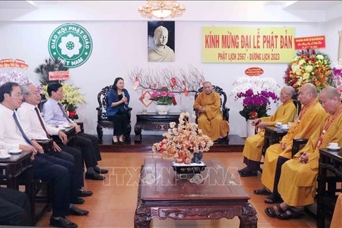 2023年佛诞大典：越南佛教发挥“护国安民—与民族并肩同行”传统