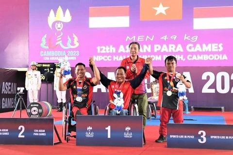 第12届东南亚残疾人运动会：第一个比赛日越南位列奖牌榜第二