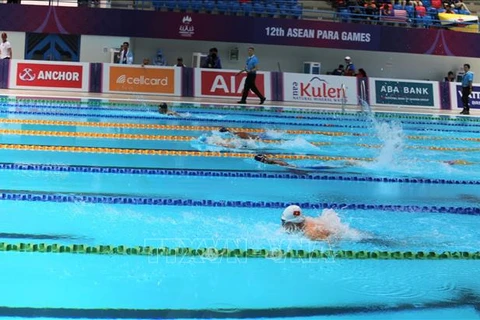 第12届东南亚残运会：越南游泳队赢得11枚金牌 刷新6项纪录
