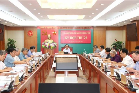 越共中央检查委员会第29次会议：对一些违规的党组织和党员进行纪律处分