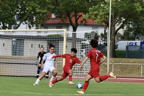 越南女国足在德国集训期间获得第二场胜利