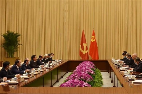 越南共产党代表团对中国进行工作访问