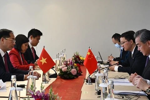 越南外交部长裴青山会见中共中央外事工作委员会办公室主任王毅