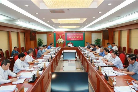越共中央检查委员会审议对部分党组织和党员给予党纪处分
