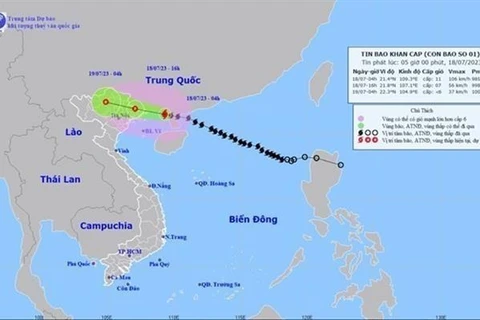 越南全国各地紧急应对第一号台风登陆