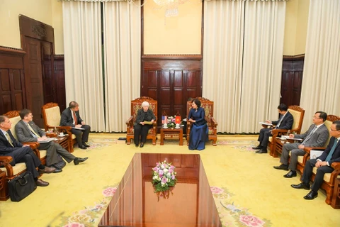 越南国家银行行长阮氏红会见美国财政部长珍妮特·耶伦 双方发表联合声明