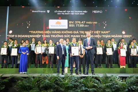 越南航空公司荣获“最具价值航空品牌”称号