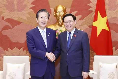 越南国会主席王廷惠会见日本公明党党首山口那津男