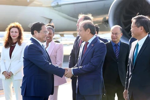 越南政府总理范明政抵达美国 开始出席第78届联合国大会高级别会议周及在美双边活动之旅