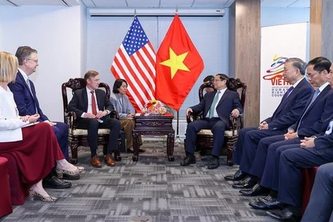 越南政府总理范明政会见美国国家安全顾问杰克·沙利文