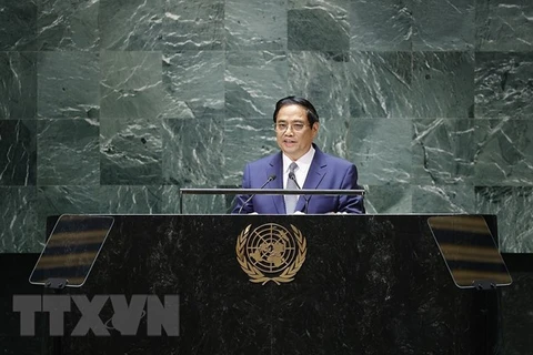 越南政府总理范明政在联合国大会高级别一般性讨论会上发言