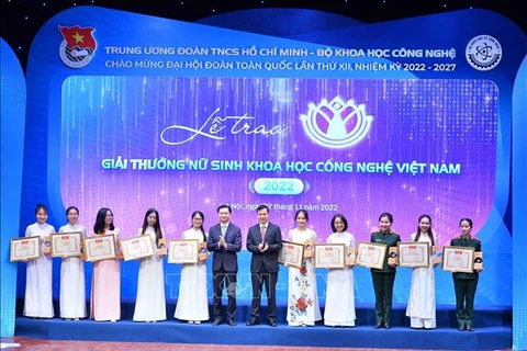 2023年越南科技女学生奖获奖名单出炉