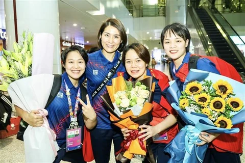 越南体育代表团结束参加第19届亚运会之旅