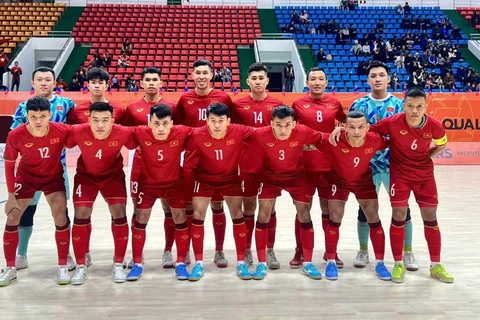 越南队以三战全胜的成绩晋级2024亚足联五人制足球亚洲杯决赛