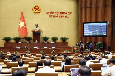 越南第十五届国会第六次会议：表决通过有关国家预算的两项决议