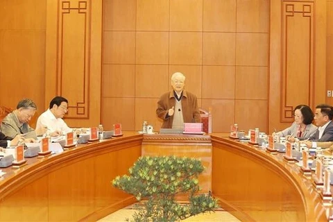 阮富仲总书记主持召开中央反腐败反消极指导委员会常务会议