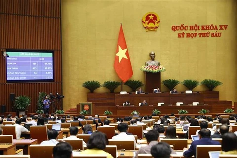 越南第十五届国会第六次会议最后一个工作周：表决通过五项法案