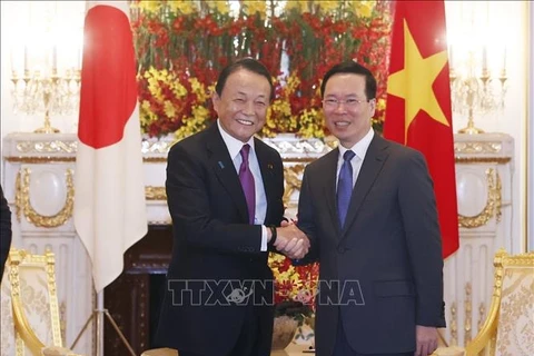越南国家主席武文赏会见日本各政党领导和日本友人