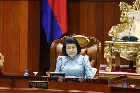 柬埔寨国会主席昆索达莉对越南进行正式访问：加强越柬传统友谊与团结