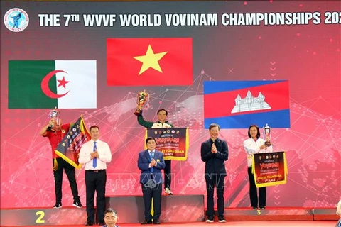 2023年第七届世界越武道锦标赛：越南队奖牌排名第一