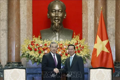 越南国家主席武文赏会见中国外交部长王毅
