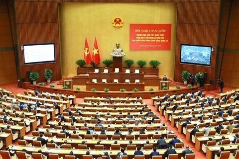 越南全国学习贯彻越共十三届八中全会决议会议召开