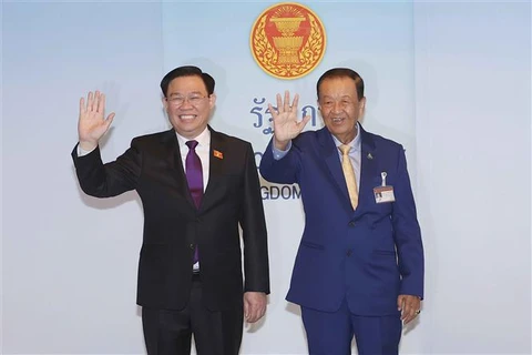 越南国会主席王廷惠与泰国议会议长努尔·马塔举行会谈