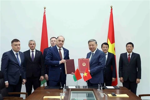 越南与白俄罗斯加强安全保障和打击犯罪领域合作关系