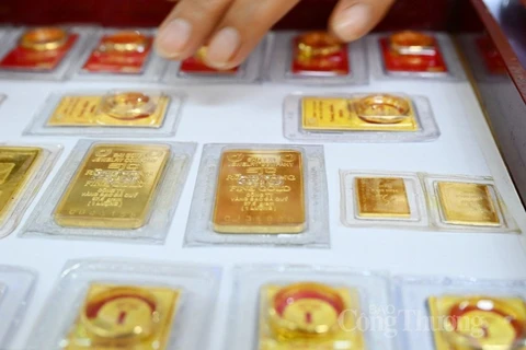 12月18日越南国内市场黄金卖出价涨跌互现
