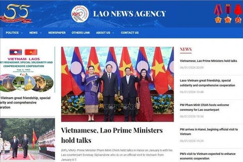 老挝媒体密集报道越南与老挝的特殊关系