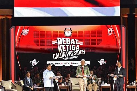 印尼大选：总统获选人进行电视辩论