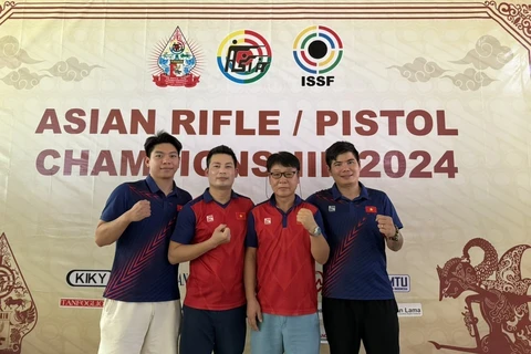 越南在2024年亚洲射击锦标赛夺得团体银牌