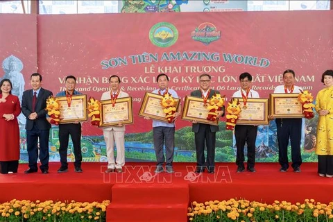  山仙生态旅游城再创6项越南纪录