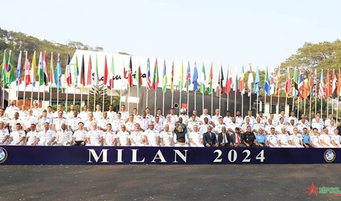 “米兰-2024”多国海军演习在印度开幕