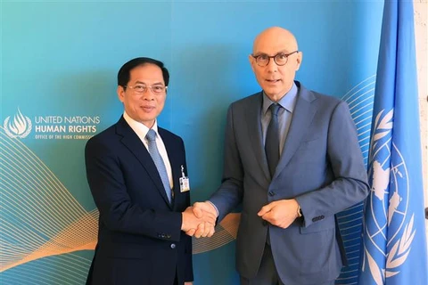 越南外交部长裴青山会见联合国人权事务高级专员福尔克尔•蒂尔克