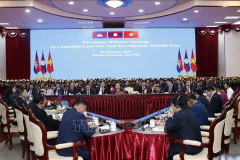 越南呼吁在实施越老柬发展三角合作协议中取得突破