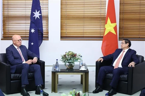 越南政府总理范明政会见澳大利亚自由党领袖