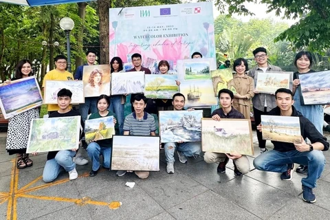 60名国际画家参加在文庙-国子监的水彩画展