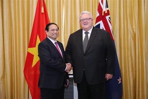 越南政府总理范明政会见新西兰国民议会议长