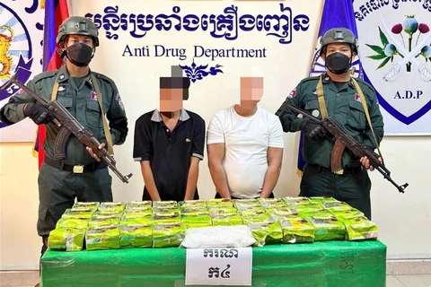 柬埔寨在金边缴获毒品近186公斤