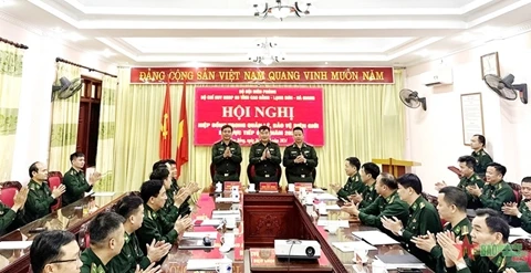 高平、河江和谅山三省边防部队协同保护边界线