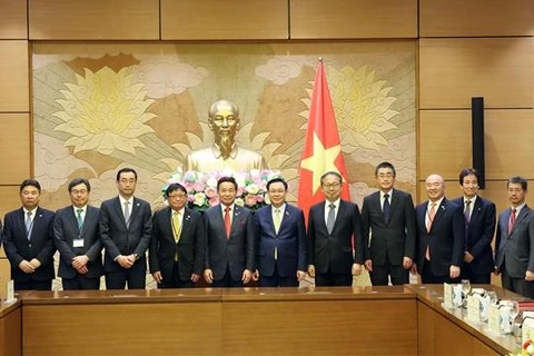越南国会主席王廷惠会见日本经济团体联合会代表团