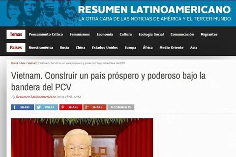 阿根廷媒体刊登阮富仲总书记的文章