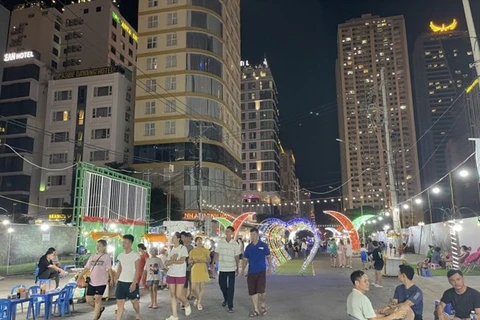 岘港市推动步行街建设 促进夜间经济发展