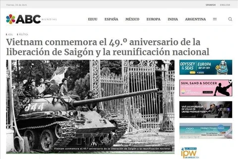 南美媒体纷纷发表有关越南4·30胜利的文章