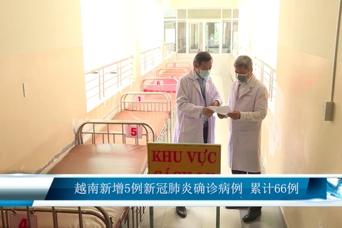 越南新增5例新冠肺炎确诊病例 累计66例