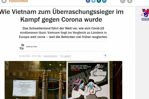 德国媒体：越南是全球抗击新冠肺炎疫情的少数亮点之一 